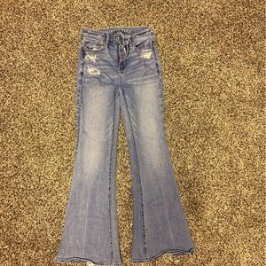American Eagle Outfitters Light Blue Flare Jeans